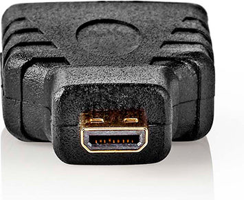 Nedis Μετατροπέας micro HDMI male σε HDMI female Χρυσό 1τμχ (CVGB34907BK)