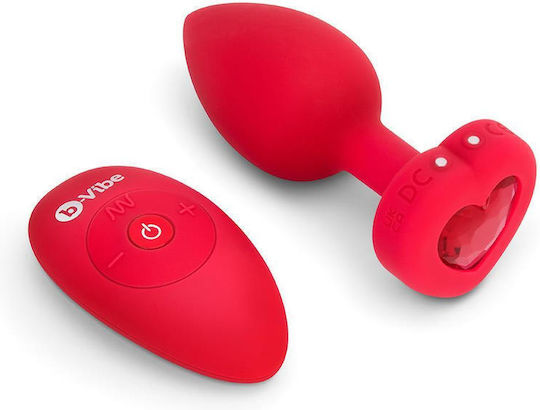 b-Vibe Anal Plug mit Vibration Rote 10.5cm