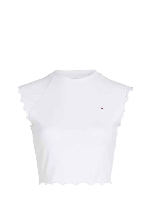 Tommy Hilfiger Women's Blouse Short Sleeve White