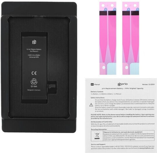 Prio Retail Box Συμβατή Μπαταρία Αντικατάστασης 1810mAh για iPhone 6iPhone 6