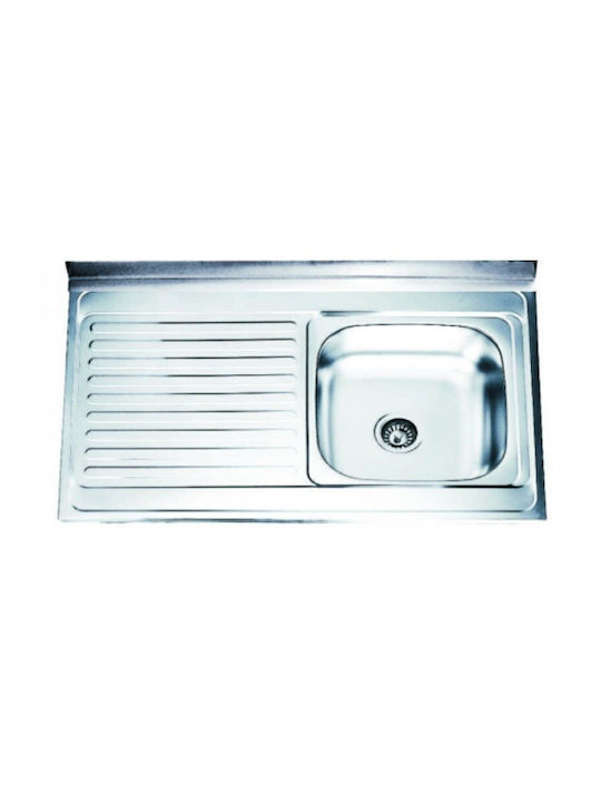 Inter Ceramic Alpaca ICSETICF71921747119ICK10060L Drop-In Мивка Inox Ш100xД60см Сребрист