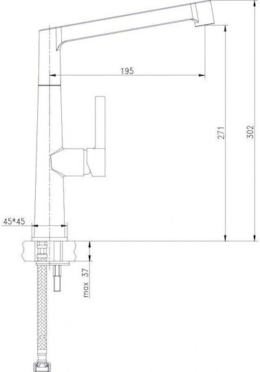 Inter Ceramic Alpaca Drop-In Кухненски Мивка Inox със Смесител Дължина 100xШирина 60см Сребрист