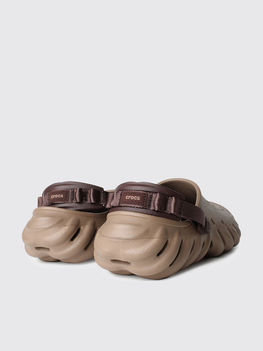 Crocs Echo Σαμπό Καφέ