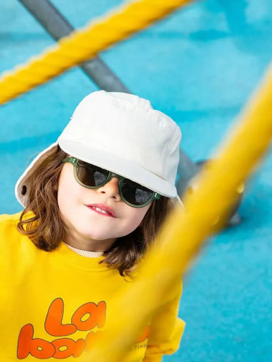 KiETLA Kinderhut Jockey Sonnenschutz Beige