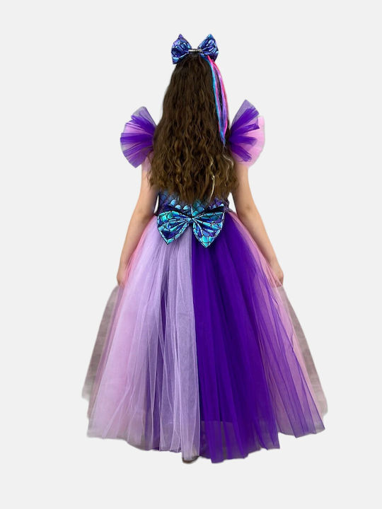 Kids Dress Tulle Purple