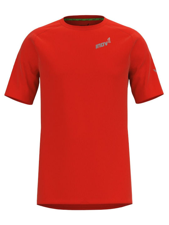 Inov8 Bărbați T-shirt Sportiv cu Mânecă Scurtă Roșu