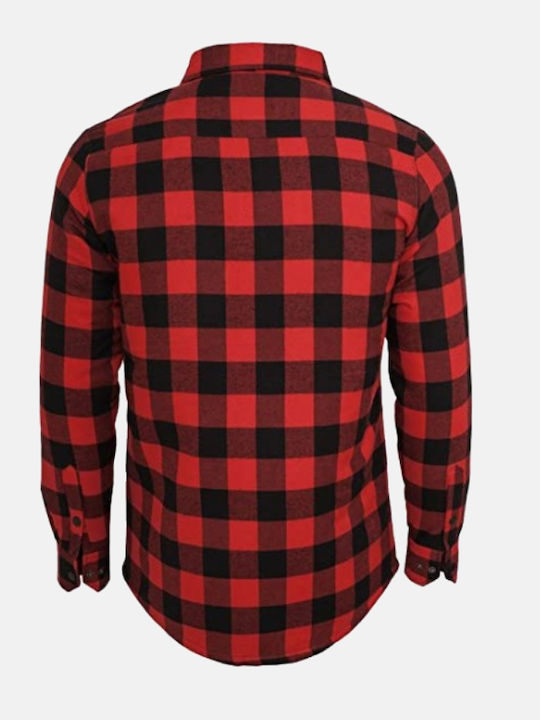 Langärmeliges Flanell Overshirt Geprüft Schwarz