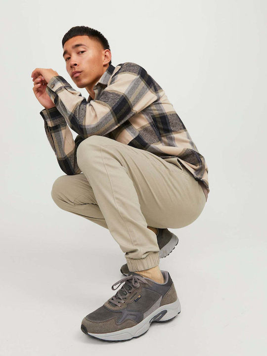 Trousers Elastic in Loose Fit Crockery