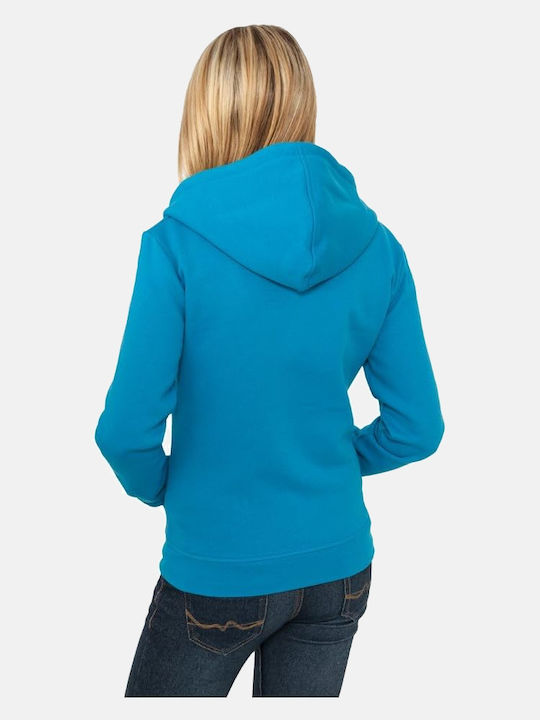 Damen Sweatshirt Kapuzen FUCHSIA