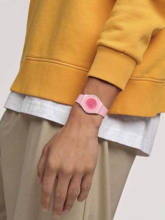 Swatch Radiantly Ρολόι Μπαταρίας με Καουτσούκ Λουράκι Swatch Radiantly Ρολόι Μπαταρίας με Καουτσούκ Λουράκι