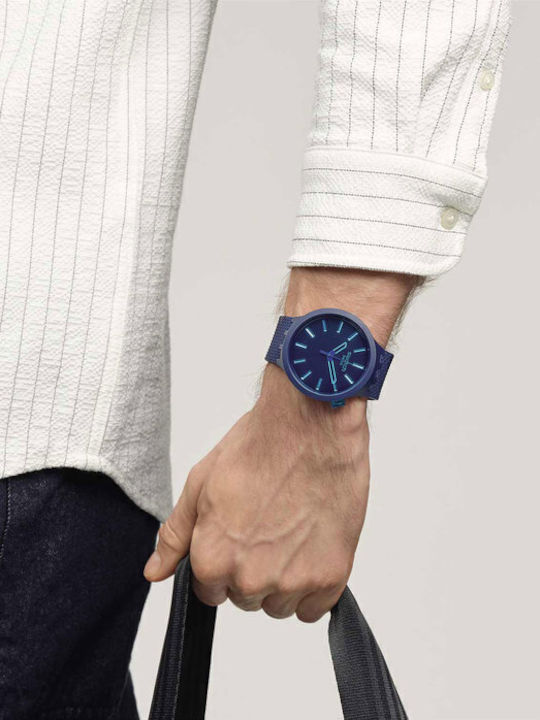 Swatch Swatch Ρολόι Μπαταρίας με Καουτσούκ Λουράκι Swatch Swatch Ρολόι Μπαταρίας με Καουτσούκ Λουράκι