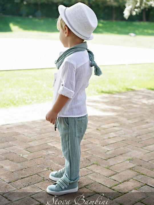 Stova Bambini Βαπτιστικό Κοστούμι για Αγόρι Πράσινο