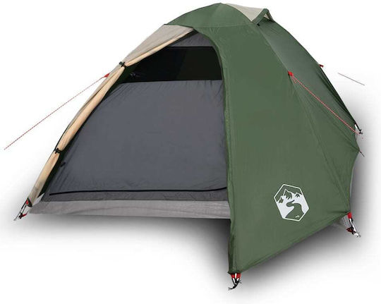 vidaXL Sommer Campingzelt Grüne mit Doppeltuch für 2 Personen 210x195x120cm