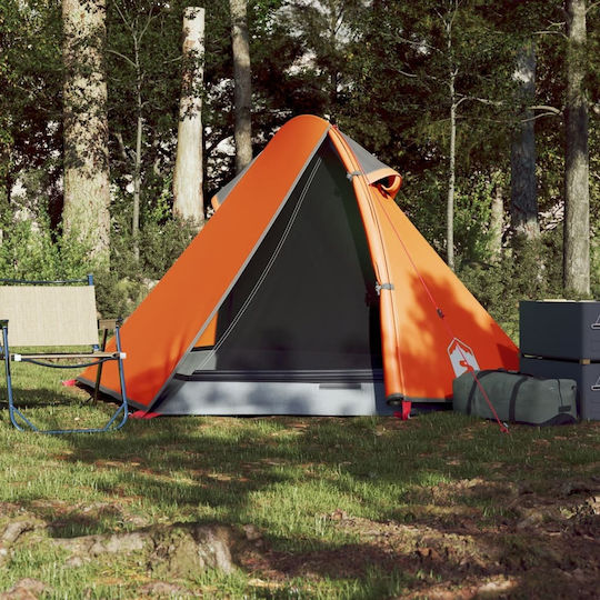 vidaXL Καλοκαιρινή Σκηνή Camping Πορτοκαλί για 2 Άτομα 257x147x112εκ.