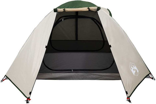vidaXL Summer Camping Tent Green with Double Cloth for 2 People 224x248x113cm