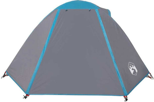 vidaXL Summer Camping Tent Blue with Double Cloth for 2 People 248x224x113cm