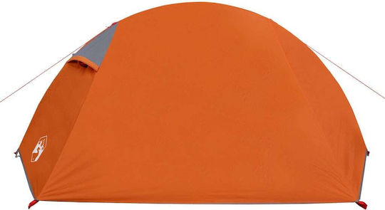 vidaXL Καλοκαιρινή Σκηνή Camping Πορτοκαλί για 2 Άτομα 257x147x112εκ.