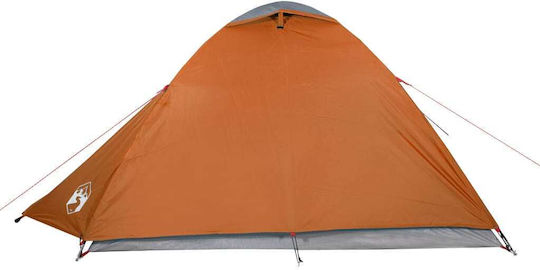 vidaXL Summer Camping Tent Orange with Double Cloth for 2 People 210x195x120cm