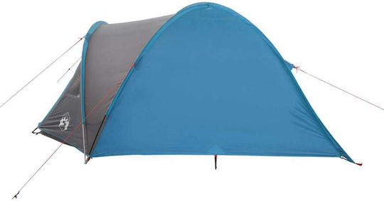 vidaXL Summer Camping Igloo Tent Blue with Double Cloth for 4 People 300x250x122cm