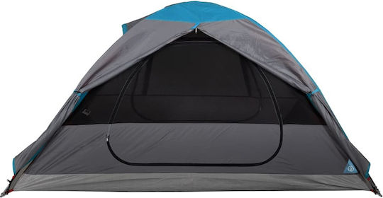 vidaXL Summer Camping Tent Blue with Double Cloth for 2 People 248x224x113cm