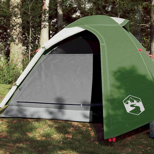 vidaXL Sommer Campingzelt Grüne mit Doppeltuch für 2 Personen 210x195x120cm
