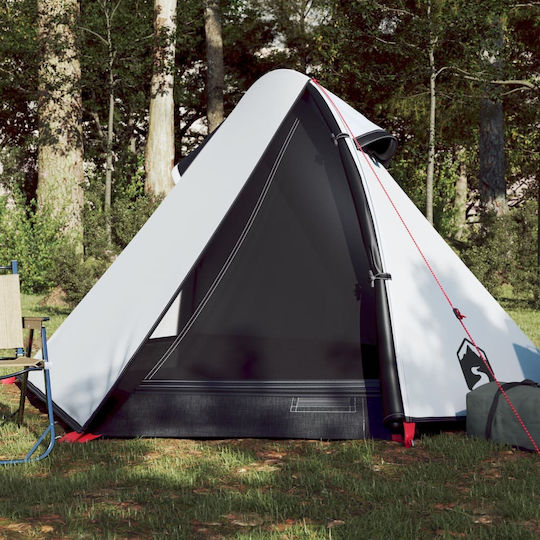 vidaXL Summer Camping Tent White with Double Cloth for 2 People 267x154x112cm