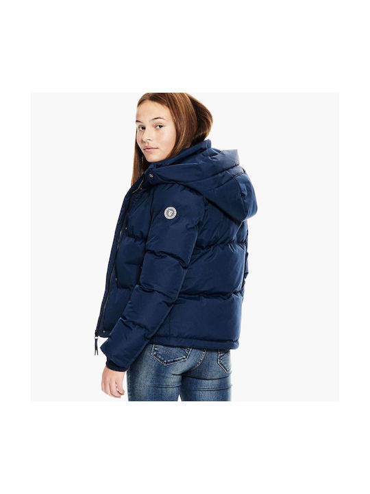 Garcia Jeans Waterproof Kids Quilted Jacket Blue