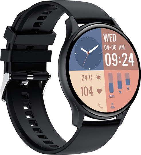 Anell CA89 Smartwatch with Heart Rate Monitor (Black)