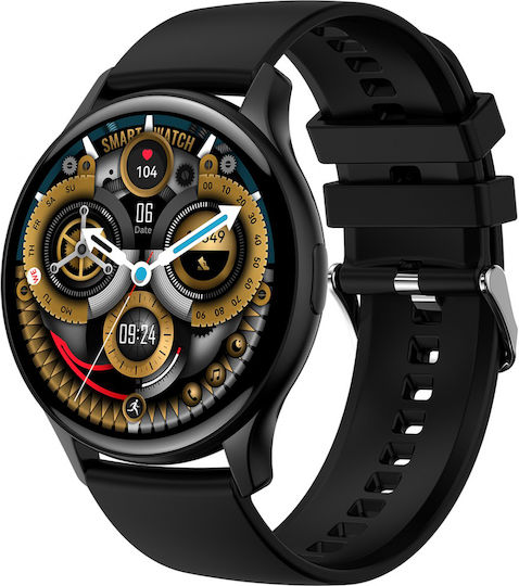 Anell CA89 Smartwatch with Heart Rate Monitor (Black)