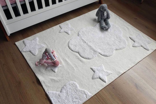 Baby Bliss Kids Cotton Rug Clouds 100x140cm
