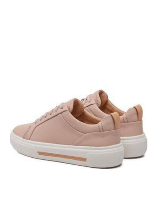 Hollyhock Walk Flatforms Sneakers Rose Leather