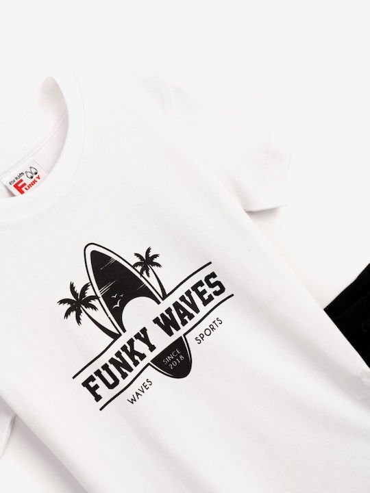Funky Παιδικό Σετ με Σορτς Λευκό 2τμχ