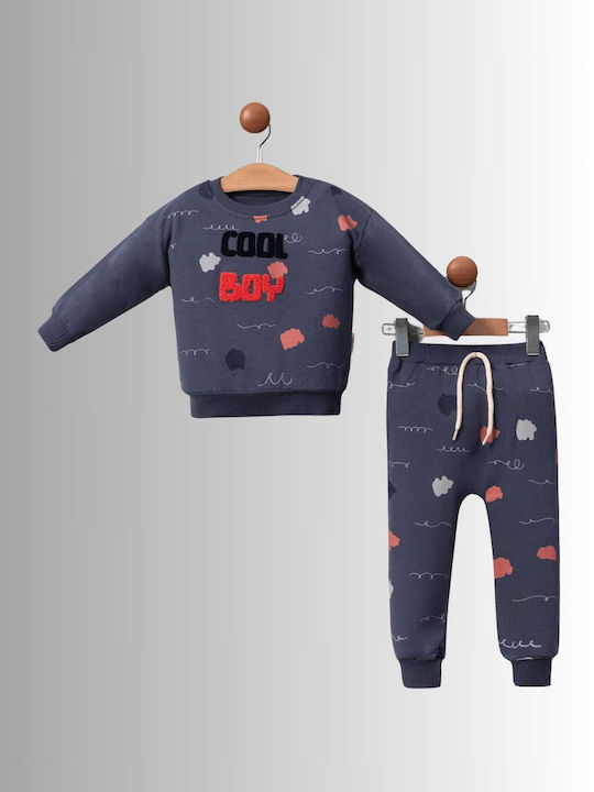 Kids Sweatpants Set Blue 2pcs