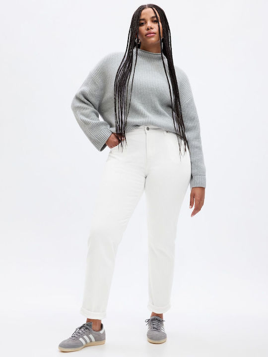 Γυναικείο Jean Παντελόνι Mid Rise Optic White