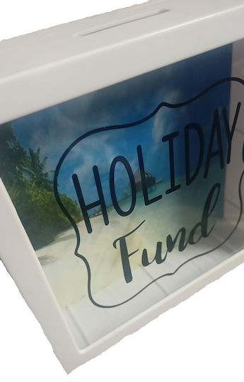 Tatu Moyo Money Box Plastic Light Blue 15x15x5cm