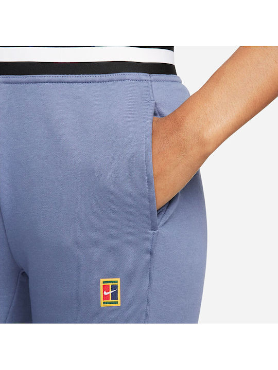 Court Dri-FIT Damen Jogginghose mit Jogger Hohe Taille Blau