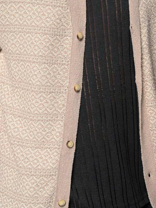 Tropical Herren Strickjacke Beige