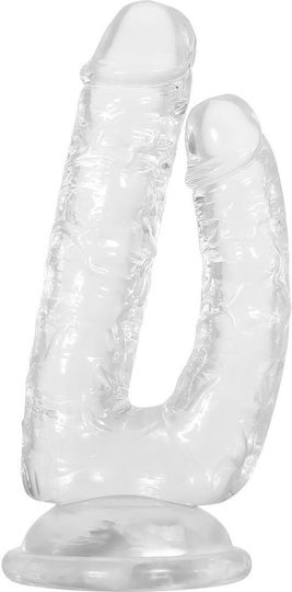 Gender X Dualistic Glass Dildo With Suction Cup Clear 23cm
