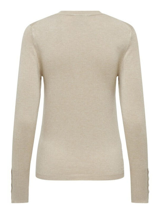 Only Damen Langarm Pullover Oxford Tan