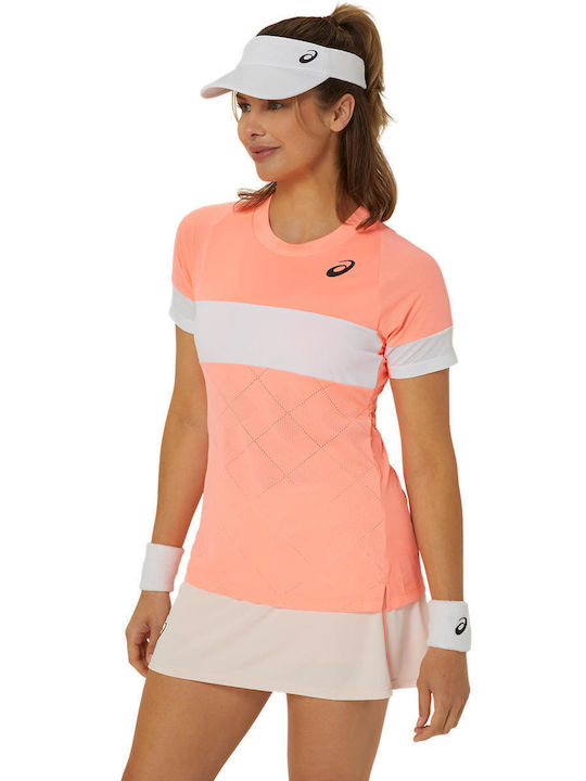 ASICS Damen Sportlich T-shirt Orange