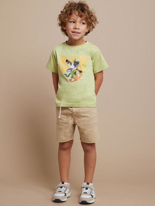 Kids' T-shirt Green Rolling Aloe