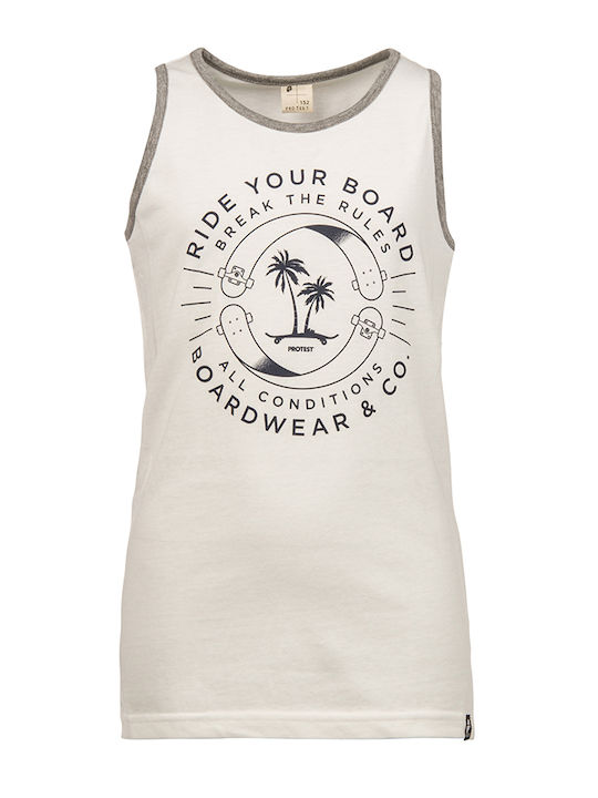 Kids' Shirt Sleeveless White