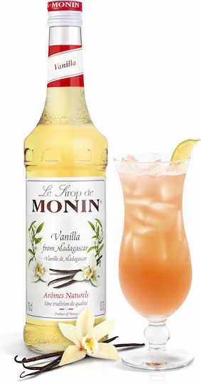 Monin Syrup for Cocktails with Flavor Madagascar vanilla 1000ml