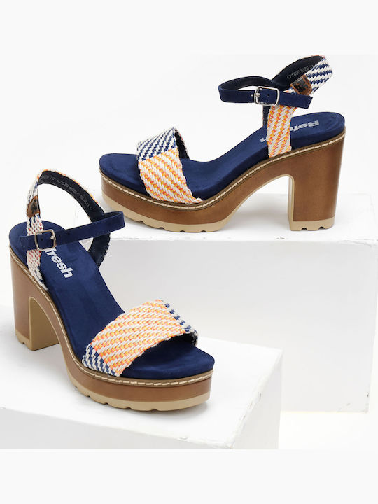Sandalen Marineblau