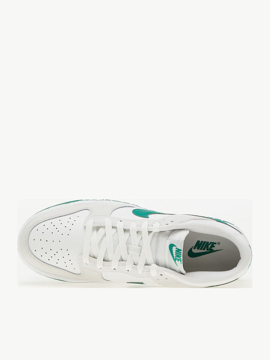 Dunk Low Retro Herren Sneakers Summit White / Malachite / Platinum Tint