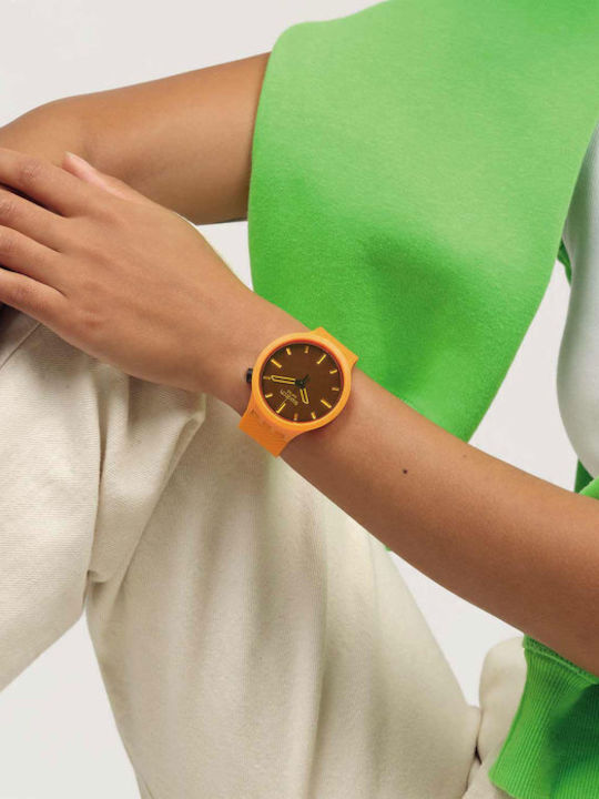 Swatch Swatch Ρολόι Μπαταρίας με Καουτσούκ Λουράκι Swatch Swatch Ρολόι Μπαταρίας με Καουτσούκ Λουράκι