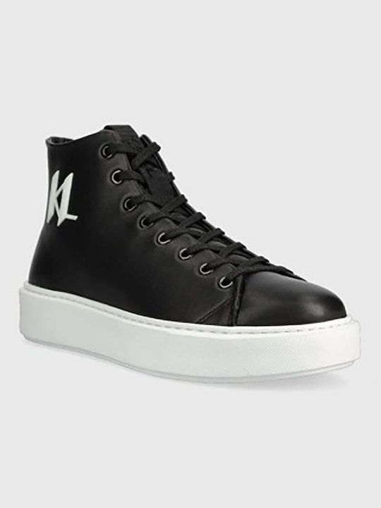 Karl Lagerfeld Monogram Injekt Boots Black