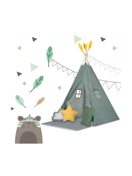 Nukido Kids Indian Teepee Play Tent NK-406 for 3+ years Green