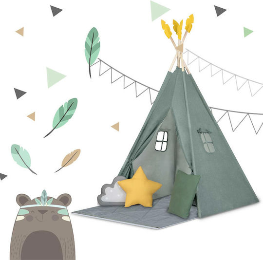 Nukido Kids Indian Teepee Play Tent NK-406 for 3+ years Green