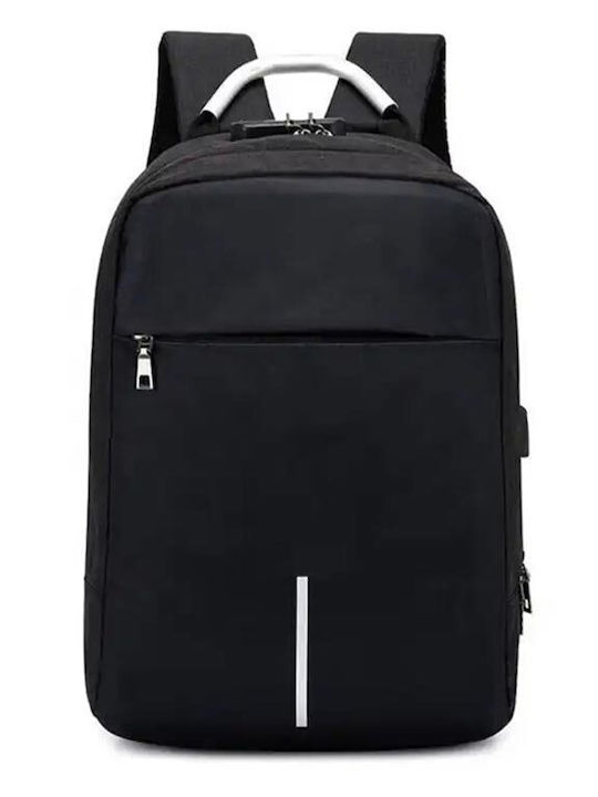 Waterproof Backpack for Laptop with USB Port in Black Color AT00012586